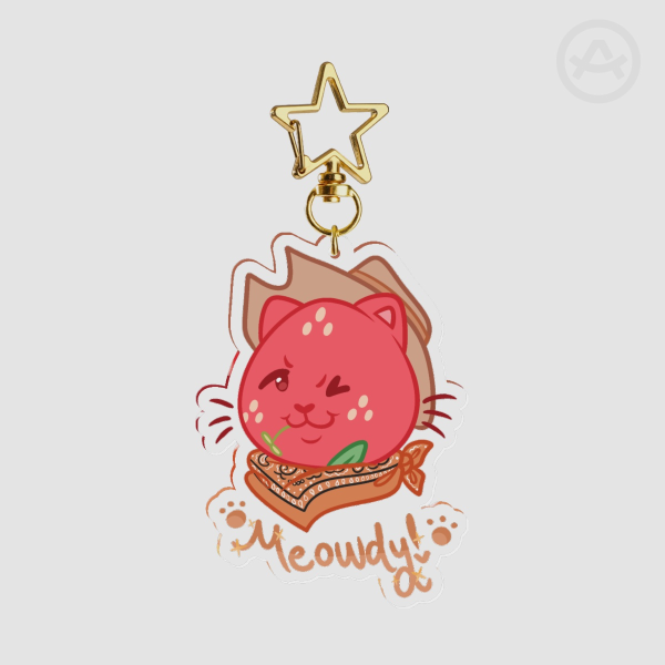Meowdy Keychain