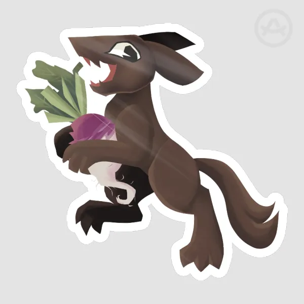 Puca with Turnip Sticker
