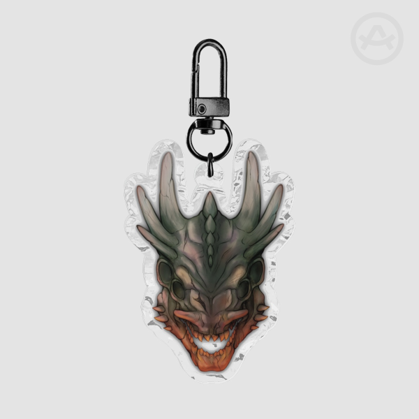 Sea Dragon Leviathan Subnautica Acrylic Wave Keychain