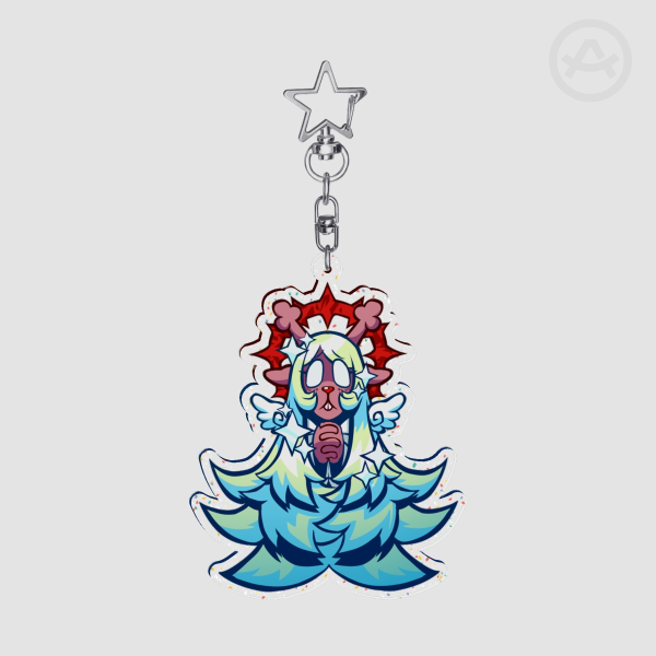Noelle Holiday Thornring Glitter Keychain