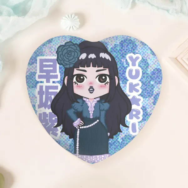 Yukari Heart plush Badge