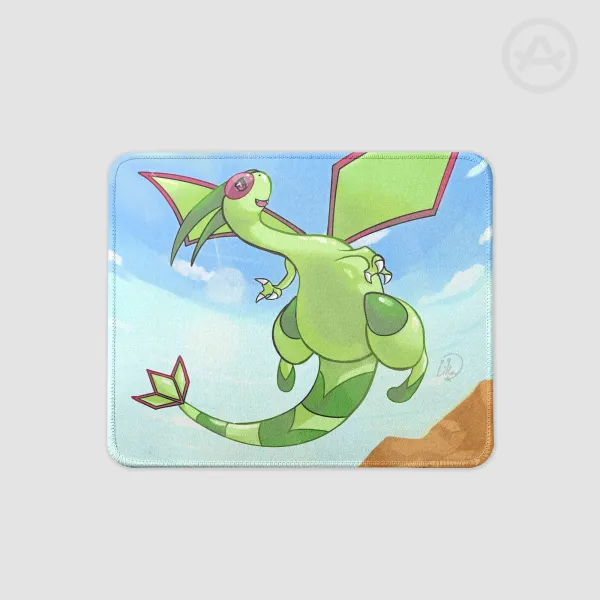 Flygon in the Sun Square Mouse Pad