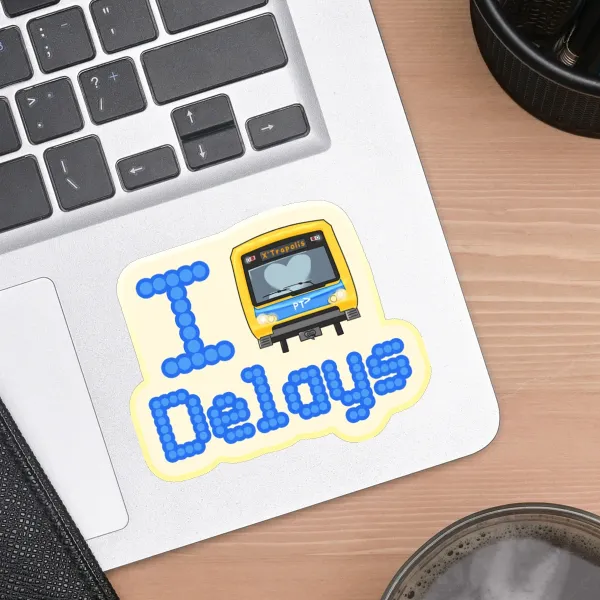 I Love Delays Melbourne Transport X'Trapolis 100 Die Cut Stickers