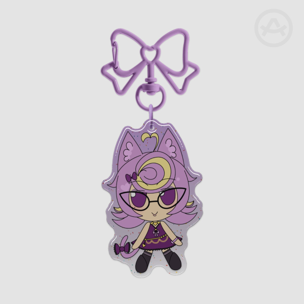Velvet Fumo Glitter Acrylic Keychain