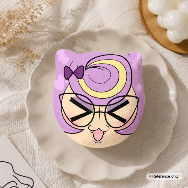 Velvet Cat Shape Plush Badge