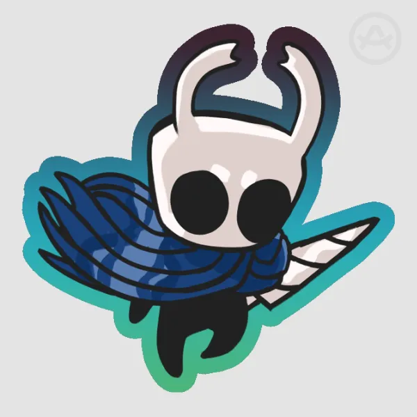 Hollow Knight Silksong The Knight Die Cut Stickers