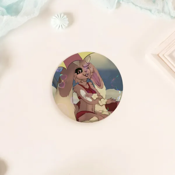 Lopunny Pokemon Round Badge