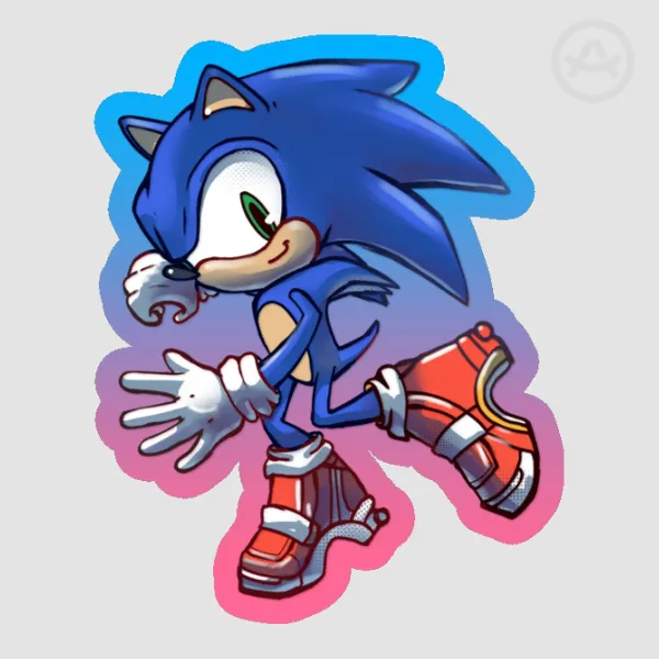 Sonic the Hedgehog Die Cut Stickers