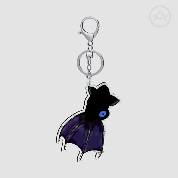 Vampire Squid in the Dark Ripple Keychain