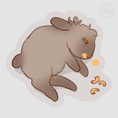 Bunny Emolgge Rinrin Die Cut Sticker