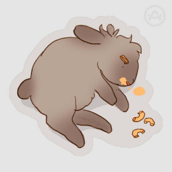 Bunny Emolgge Rinrin Die Cut Sticker