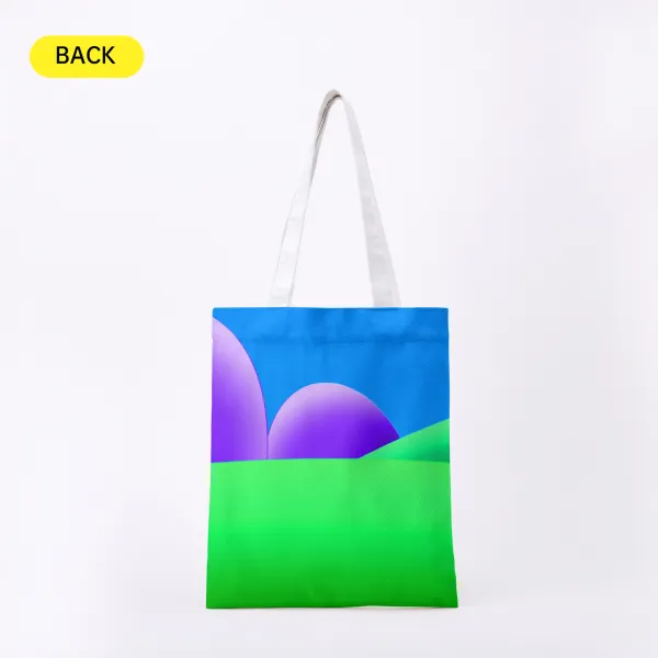 Tiffany’s Adventures on Colorful Island Canvas Tote Bag - 15.3″x13.4″(39x34cm)