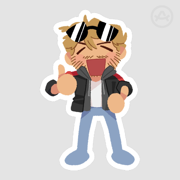 Colt Seavers (Fall Guy) die cut sticker