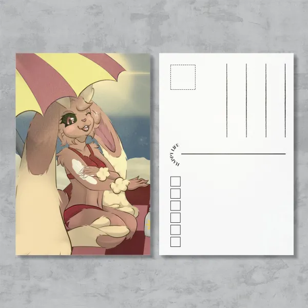 Bikini Lopunny Pokemon Postcard