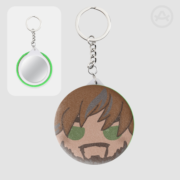 (TPoF) Mason Herial Plush Badge Mirror Keychain