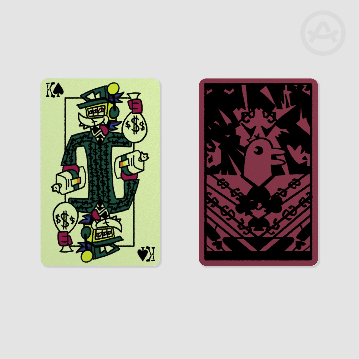 Duck Shuffler King of Spades - Pearl Paper Photocard