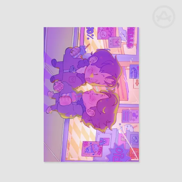 Whizzvin late night snack run art print
