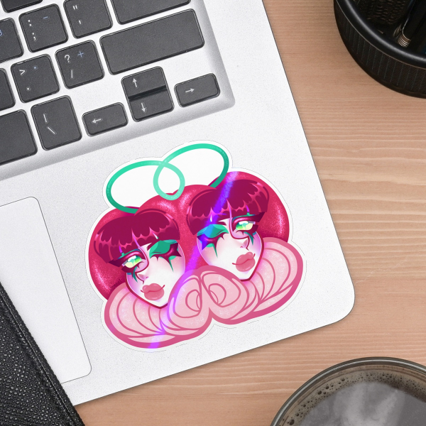 Cherry Girls Die Cut Sticker