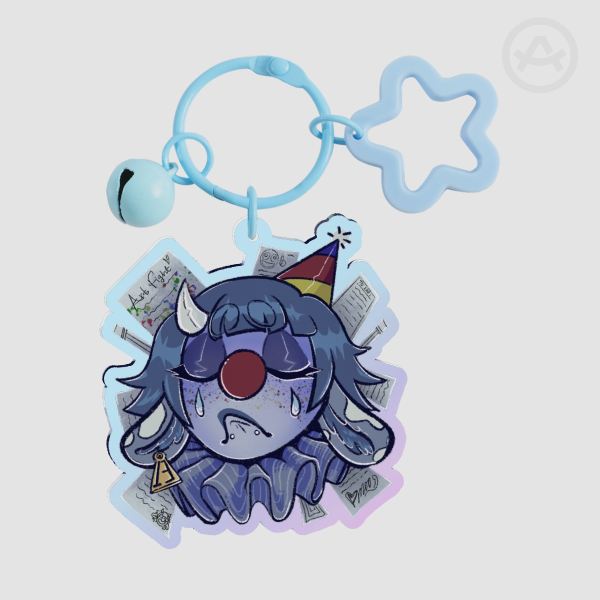 MooPup Rainbow Acrylic Keychain