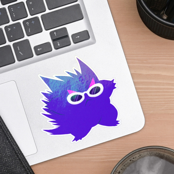 Shady Ghost Die Cut Sticker