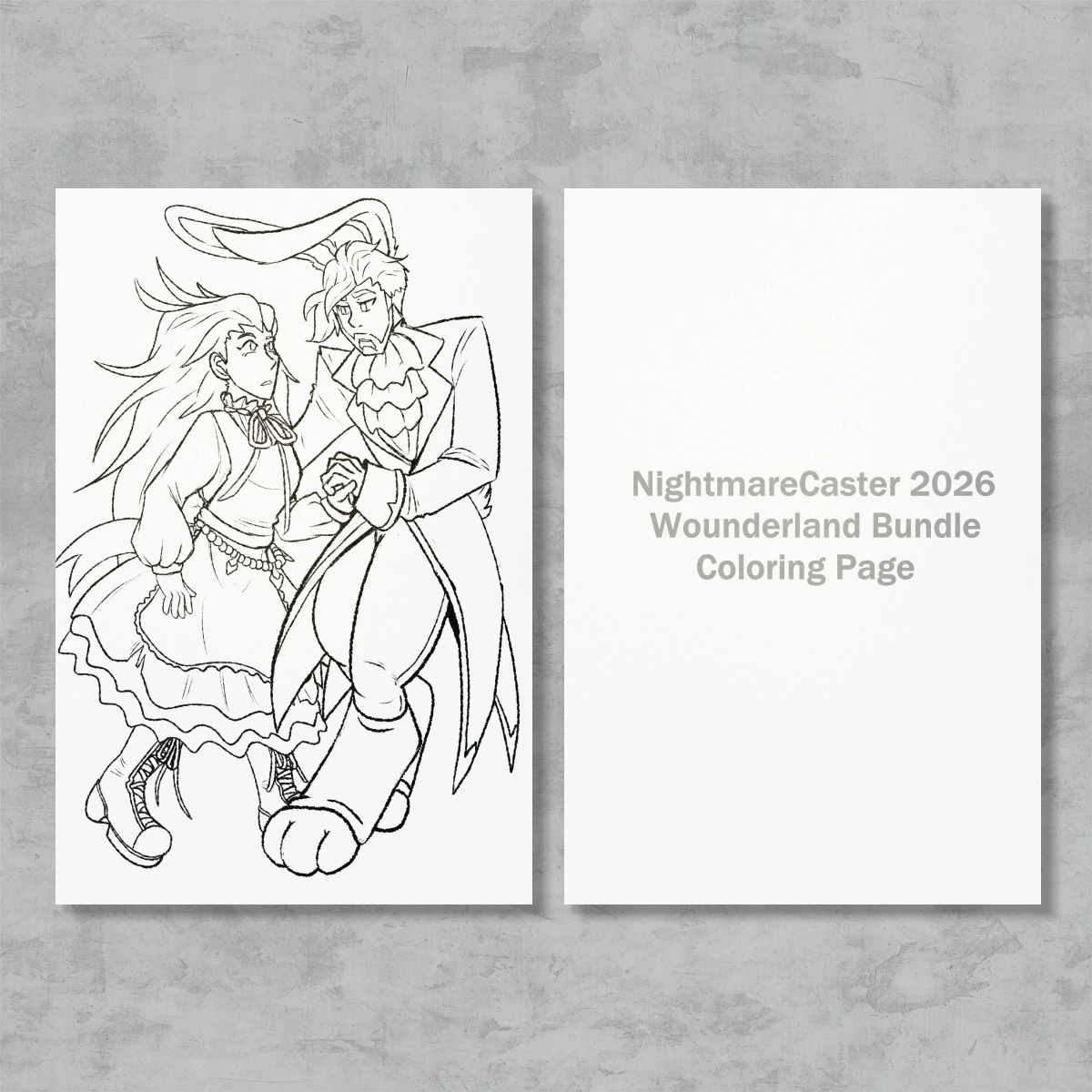 Wonderland Coloring Page