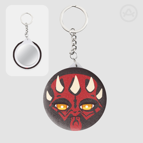 Maul Plush Badge Mirror Keychains