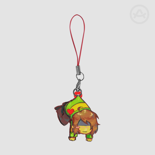 Kris Dreemurr Double-Sided Glitter Acrylic Phone Charm