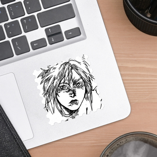 [ FF7 ] Cloud Strife Stamp Sticker