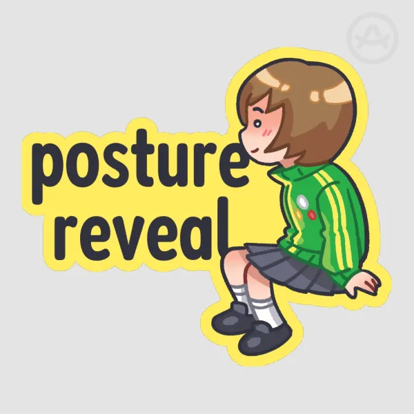 Chie Posture Reveal Sticker (Persona 4)