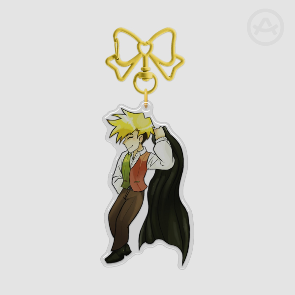 Flowery Chapter 5 Deltarune Epoxy Clear Acrylic Keychain