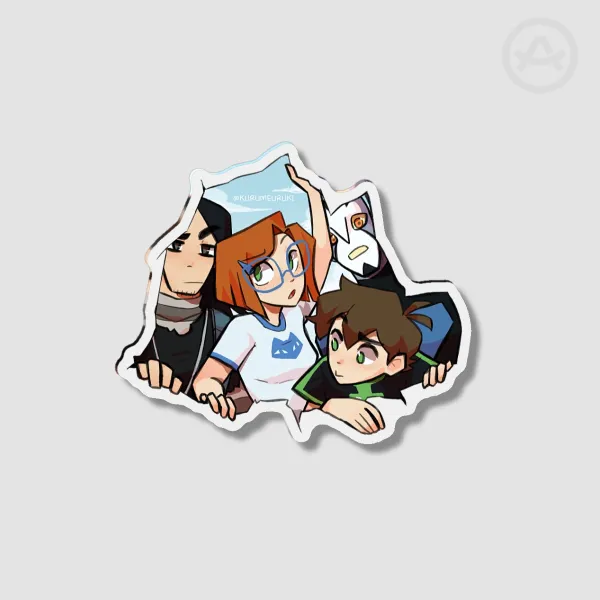 Omniverse Gang Peeking Fridge Magnet