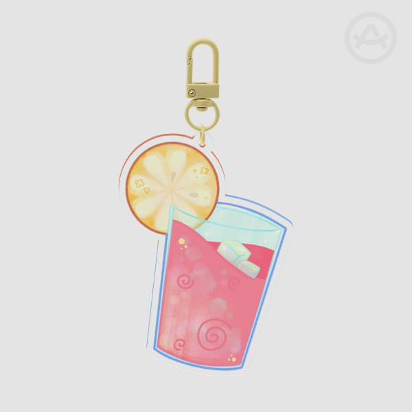 Pink Lemonade Acrylic Keychain