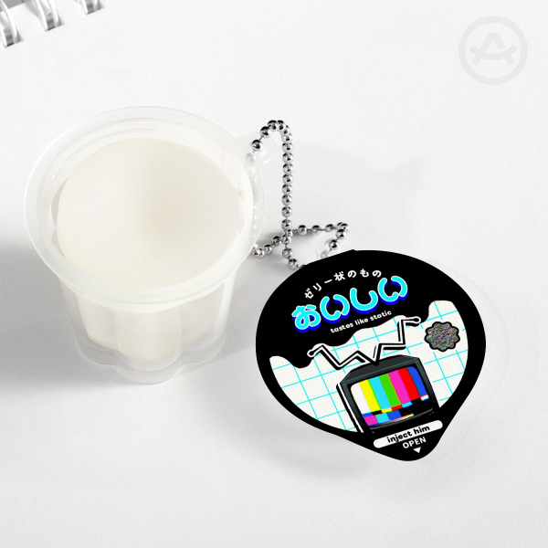 Noi Squishy Pudding Jelly Keychain