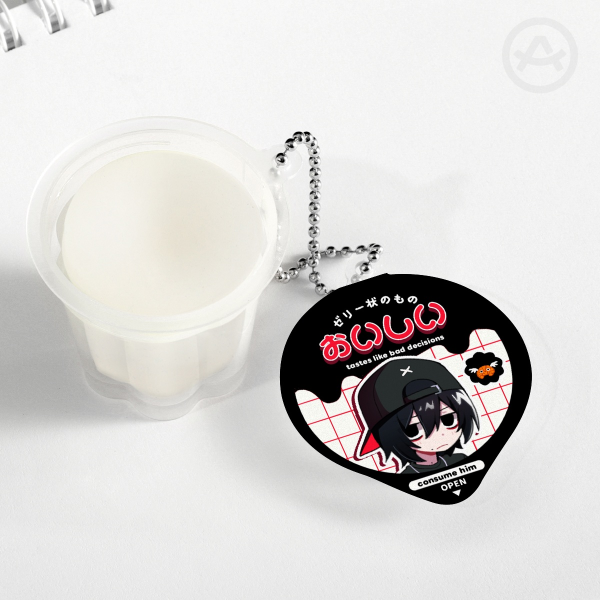 Jerry Squishy Pudding Jelly Keychain