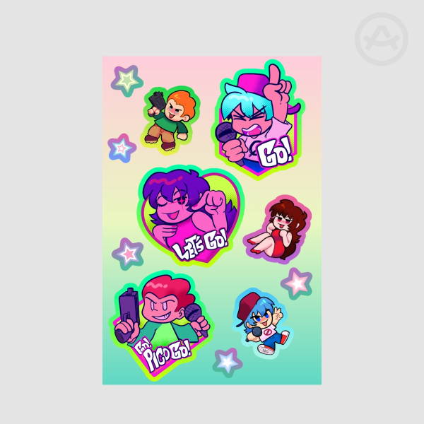 FNF - Coated Paper Stickers Sheet