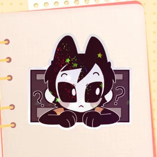 Maskycat sticker