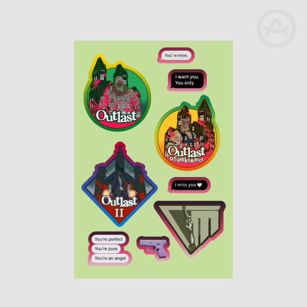 OUTLAST TRILOGY/TRIALS - Coated Paper Stickers Sheet