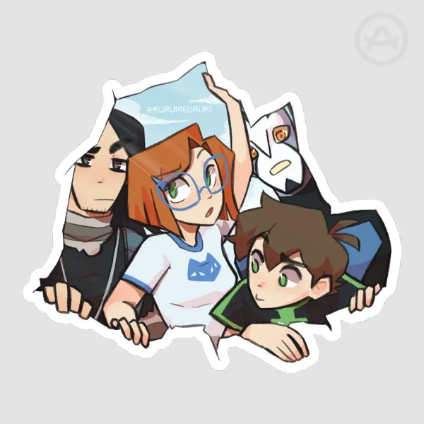Omniverse Gang Peeking Die Cut Stickers