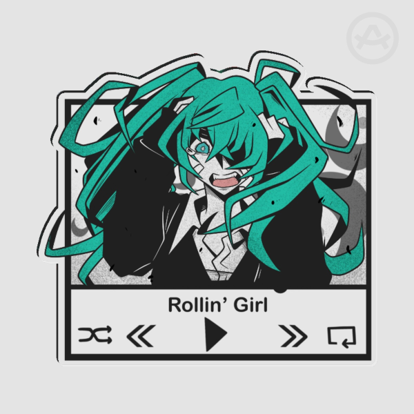 Vocaloid||Rollin’ Girl Acrylic Pin