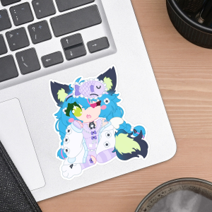 Chiaki Katsumi Sleepy Outfit Sticker
