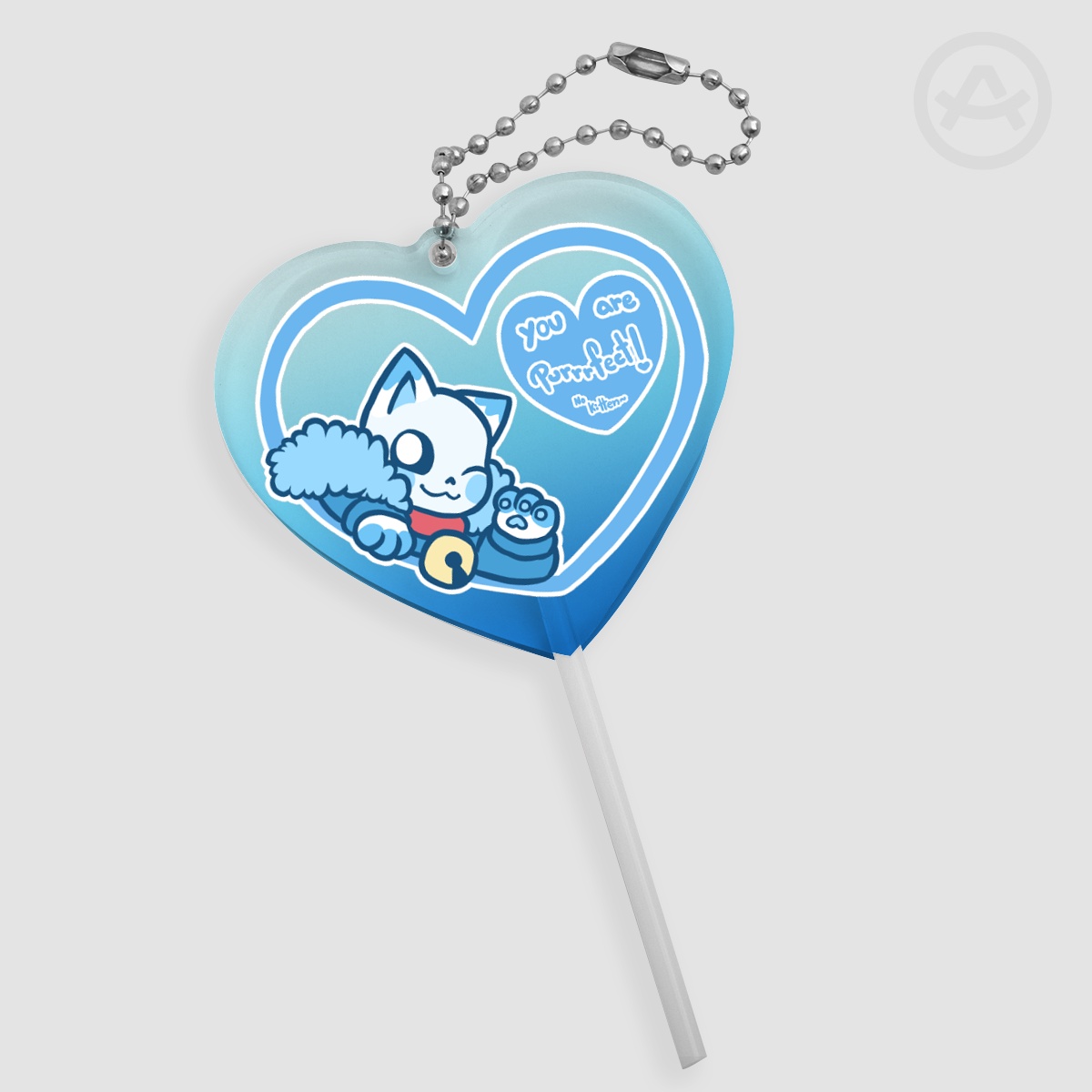 Kitty Acrylic Lollipop Keychains