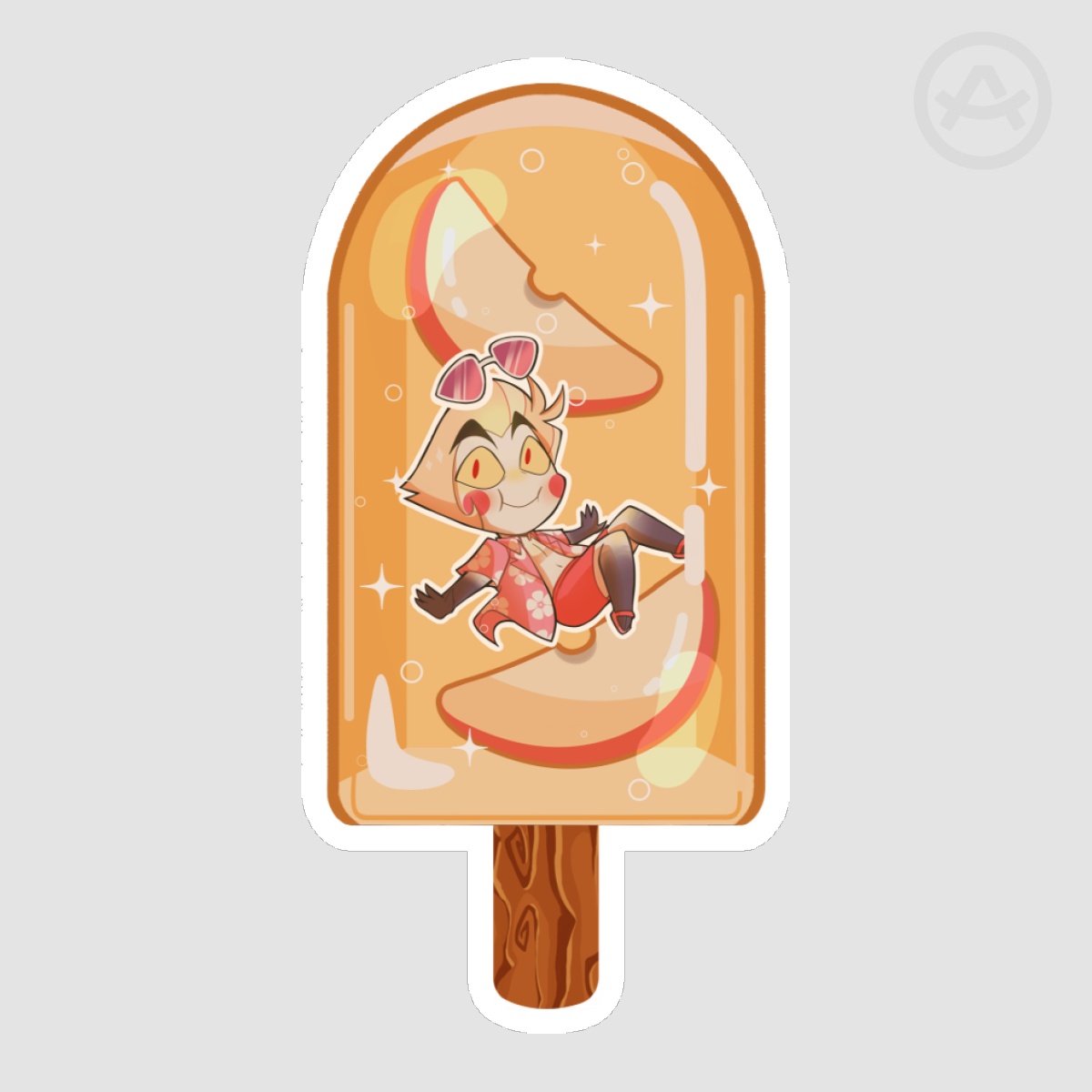 Lucifer Popsicle Die Cut Sticker
