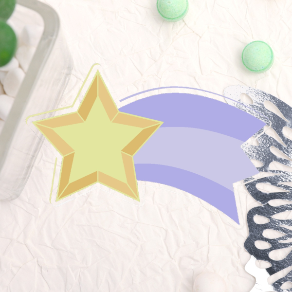 Shooting Star Acrylic Pin