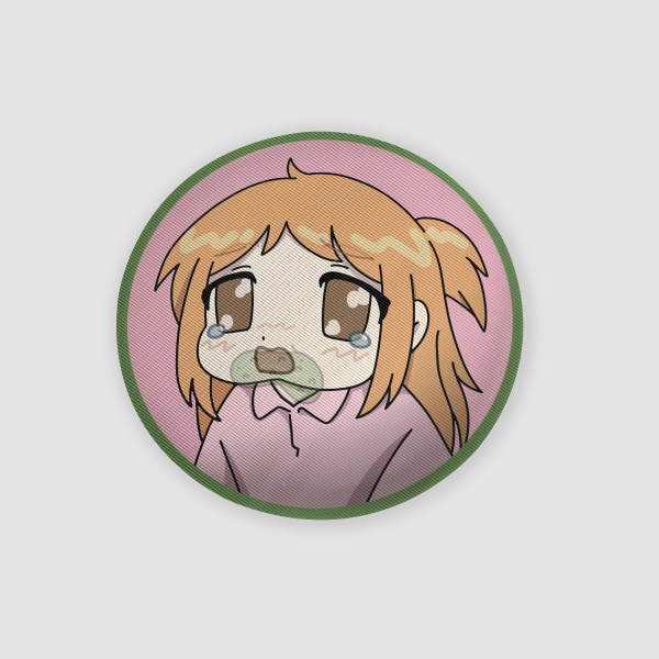 feed p~chan lenticular badge