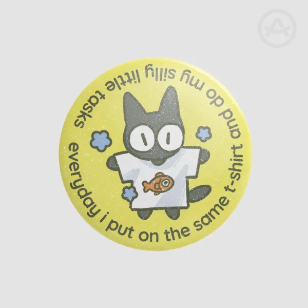 Silly Little Tasks Original Round Badge Button Pin