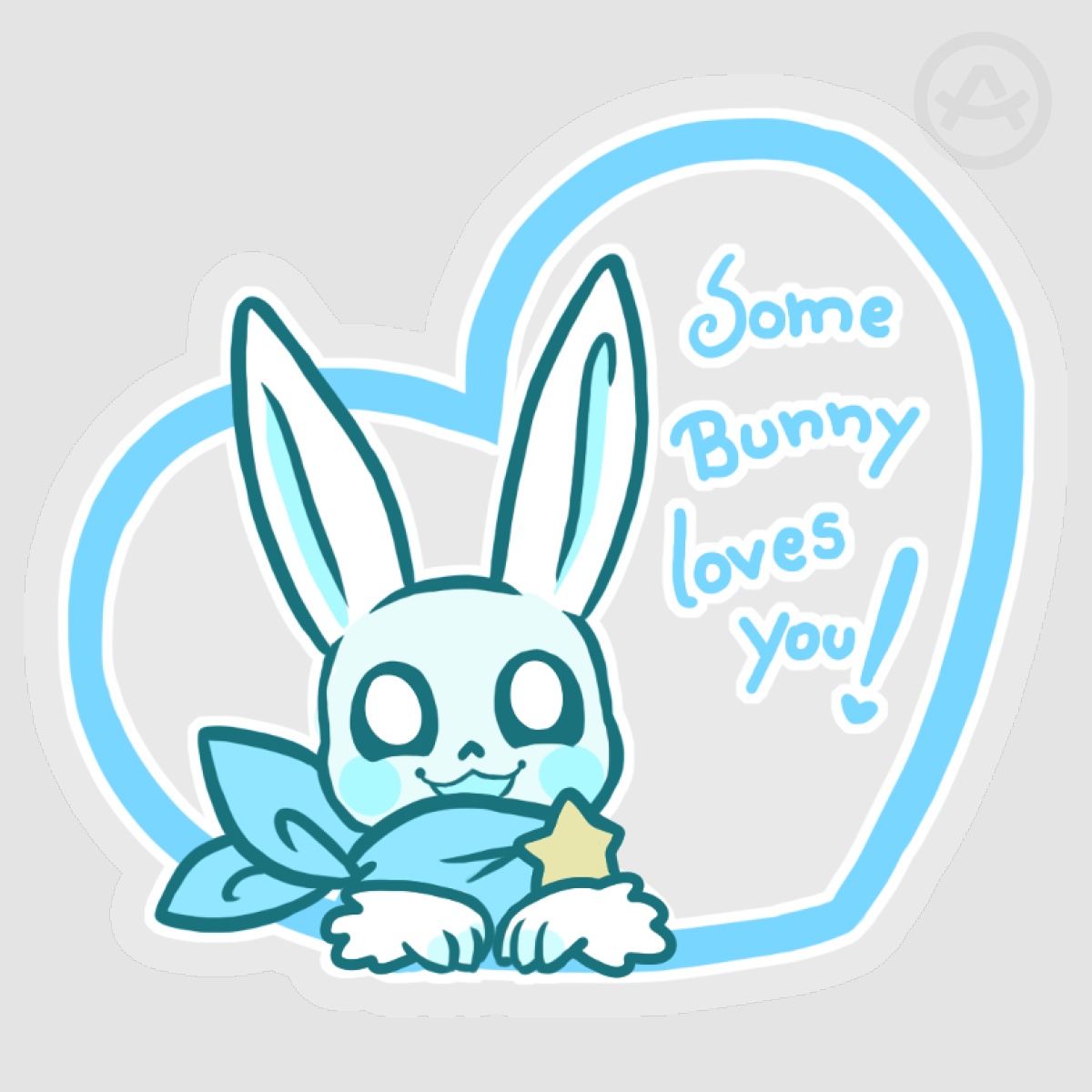 BB Heart Clear Vinyl Stickers