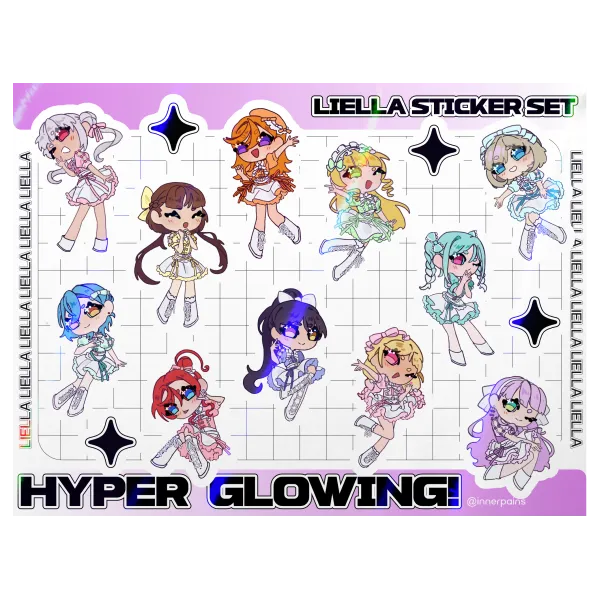 Liella Hyper Glowing! Sticker set