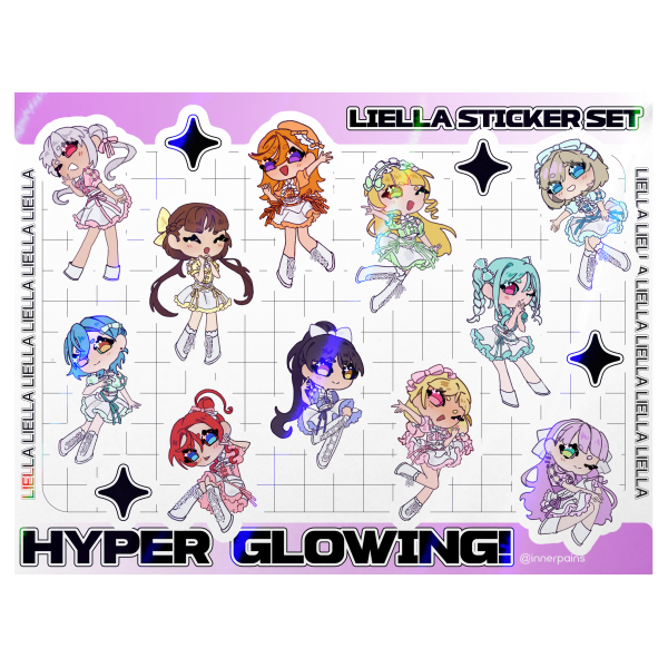 Liella Hyper Glowing! Sticker set