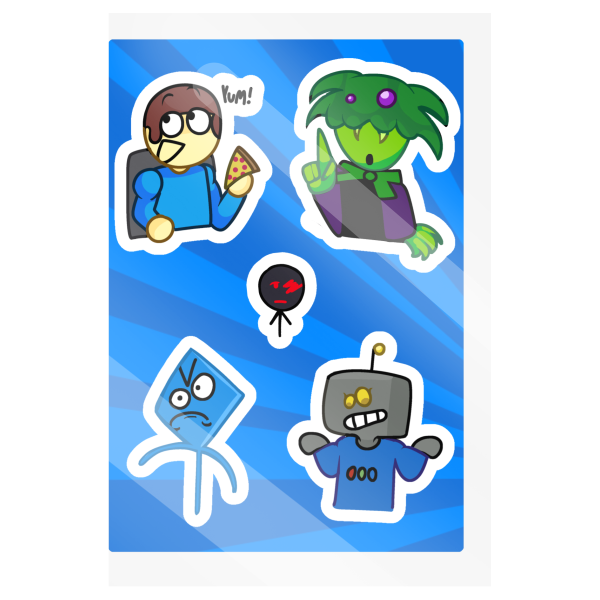Chibi DFAC/Dave's fun algebra class Sticker Sheet