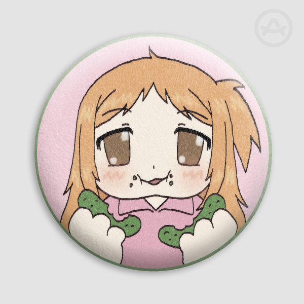 p~chan plush badge